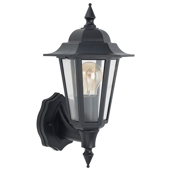 Retro Vintage Lantern in Black (Lamp Not Included)